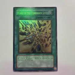 Yugioh Flash of the Forbidden Spell CDIP-EN038 Ultimate Rare Unlimited NM-VLP - Image 1