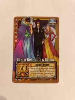 One Piece - Ecki & Rob Lucci & Kalifa TW-T03 Holo TCG 1999 Karte Deutsch - Image 1