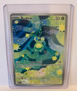 Budew 221/217 Illustration Rare Card - Ascended Heroes Set - Pokemon Pack Fresh - Image 1