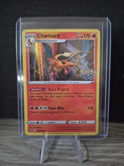 Pokemon Charizard 010/078 Pokemon GO Holo Rare Stage 2 170HP TCG Card English - Image 1