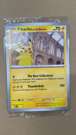 Pikachu At The Museum Jumbo Promo Card - Image 1