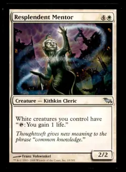 Resplendent Mentor LP Light Play Shadowmoor MTG [9809] - Image 1