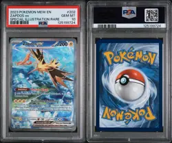 Pokemon Zapdos ex 151 MEW EN Special Illustration Rare #202 PSA 10 Gem Mint - Image 3