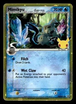 Mimikyu SWSH136 Promo SWSH Black Star Promo Clebrations Pokemon NM - Image 1