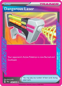 Pokemon TCG - Dangerous Laser 058/064 - Shrouded Fable ACE SPEC Trainer - NM - Image 1