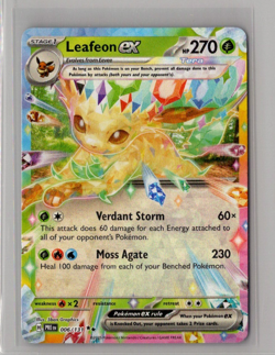 Leafeon ex - 006/131 - Pokemon TCG Prismatic Evolutions Double Rare NM - Image 1