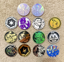 MEGA Lot of 119x Official Pokemon TCG Jumbo Coins Charizard Pikachu Eevee Mew 🔥 - Image 5