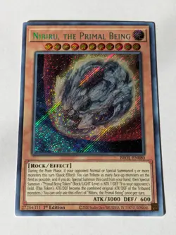 Yugioh Nibiru, The Primal Being BROL-EN080 Secret Rare 1st Edition NM - Image 1