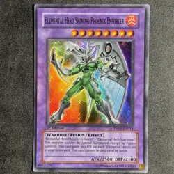 Yu-Gi-Oh Elemental Hero Shining Phoenix Enforcer Super 1st Ed DP05-EN013 - Image 1