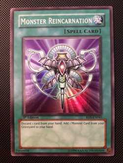 Yu-Gi-Oh! Monster Reincarnation, RDS-EN045, Super Rare, 1. Ed., Englisch, Good - Image 1