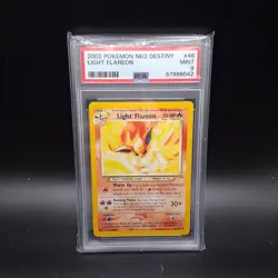 2002 POKEMON NEO DESTINY #46 LIGHT FLAREON PSA 9 - Image 1