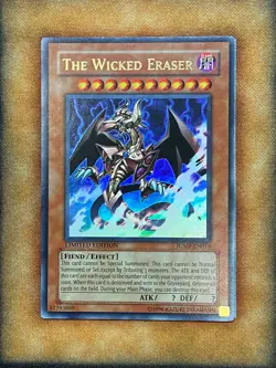 Yugioh The Wicked Eraser JUMP-EN016 Ultra Rare Limited Edition Promo NM - Image 1