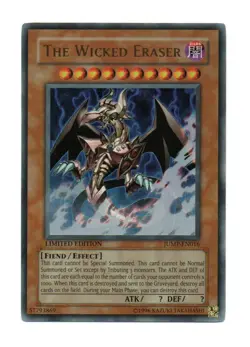 Yu-Gi-Oh! ~ The Wicked Eraser ( JUMP-EN016 ) Limited Edition ~ NM - Image 1