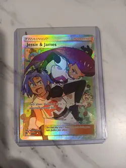 Pokemon TCG Jessie & James Trainer Full Art Ultra Rare Card 68/68 Hidden Fates - Image 1