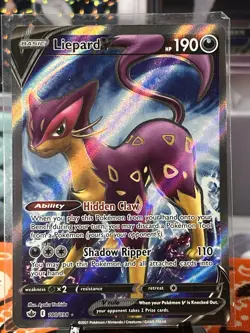 Liepard V (Full Art) 180/198 Ultra Rare SWSH06: Chilling Reign Pokemon Card - Image 2