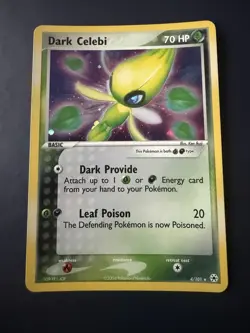 Pokemon TCG Dark Celebi Holo Rare Card Hidden Legends 4/101 LP - Image 3