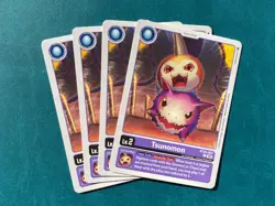 Tsunomon BT24-007 Playset Time Stranger Digimon Card Game x4 - Image 1