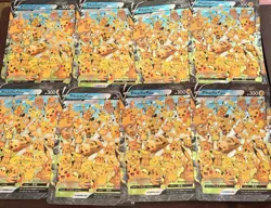 Pikachu v Union Jumbo SWSH 141 - Lot Of 8 Jumbo Cards All Clean Copies - Image 1