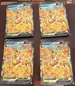 Pikachu v Union Jumbo SWSH 141 - Lot Of 8 Jumbo Cards All Clean Copies - Image 4