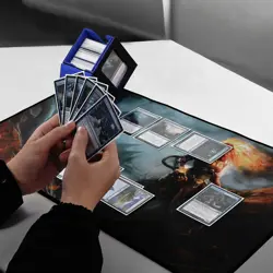 ZLCA MTG Deck Box with Commander Window Display, Trading Card Storage Box Holds - Image 2