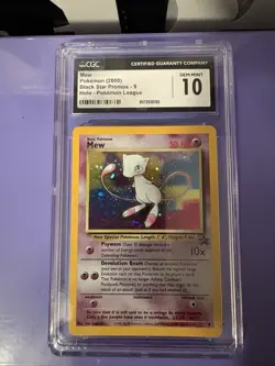 Pokemon 2000 Black Star Mew Promo CGC 10 Gem Mint - Image 2