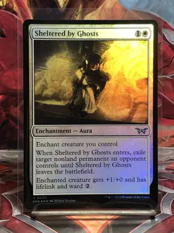 Sheltered by Ghosts (Foil) Duskmourn: House of Horror 0030 Uncommon MTG - Image 1
