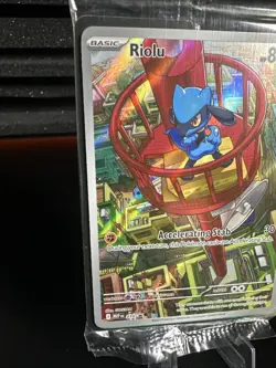 ⭐SEALED Riolu SVP 010 ⭐ Mega Evolution Pokemon TCG Card Black Star Promo Holo - Image 2