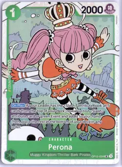 SUPER RARE HOLOFOIL!!! 2024 Bandai One Piece Card Game OP-12 Perona - Image 1