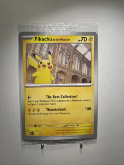 Pikachu At The Museum Sealed Promo Jumbo Card - Pokemon TCG - Promo Card - Image 1
