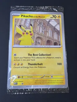 Pokemon TCG Pikachu At The Museum Jumbo Promo Card Sealed - Image 1