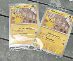 Pokemon TCG Pikachu At The Museum Jumbo Promo Card, Sealed X2! - Image 1