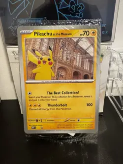 Pokemon TCG Pikachu At The Museum Jumbo Promo Natural History Museum Card sealed - Image 1