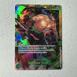 Roronoa Zoro OP06-118 SEC - One Piece TCG - English Card Near-Mint Secret Rare - Image 1