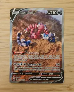 Drapion V GG49/GG70 Crown Zenith Galarian Gallery NM Full Art Pokemon Card - Image 1