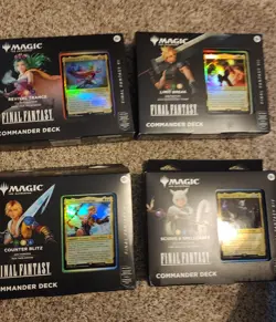 FINAL FANTASY Sealed Commander Deck (Set of All 4 Decks) Magic MTG - Image 1