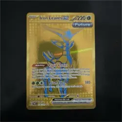 Pokemon Iron Leaves ex 176/131 Sv: Prismatic Evolutions Gold Secret Rare Holo - Image 1