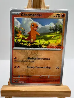 Pokemon TCG - S&V 151 - 004/165 - Charmander - Gamestop Stamped Promo - SEALED - Image 1