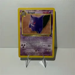 Pokemon Gengar Fossil Rare Unlimited Regular 6/62 English 1999 Stage 2 80 HP - Image 1