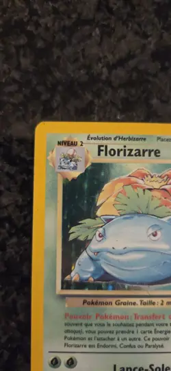 Pokemon TCG Venusaur Base Set 15/102 Holo Rare HP (French) - Image 3