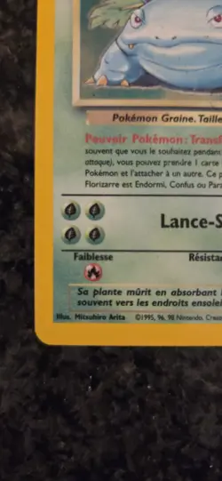 Pokemon TCG Venusaur Base Set 15/102 Holo Rare HP (French) - Image 4