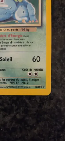 Pokemon TCG Venusaur Base Set 15/102 Holo Rare HP (French) - Image 5