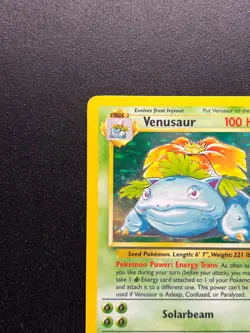 Pokemon TCG Venusaur 15/102 Base Set Holo Rare WOTC Vintage 1999 LP/MP - Image 2