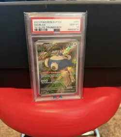 Pokemon TCG Gem Mint PSA 10 Snorlax 051 S&V 151 ETB Black Star Promo - Image 1