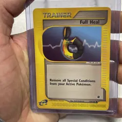 Full Heal 154/165 Expedition Common Vintage 2002 Pokemon Card MP E-Reader Vtg - Image 1