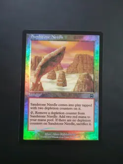 MTG Sandstone Needle Foil Mercadian Masques NM 326/350 Common Double Land - Image 1