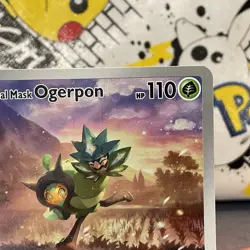 Teal Mask Ogerpon Svp 123 Pokemon Center Exclusive Stamped NM - Image 2