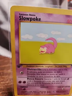 Slowpoke (SPANISH) 1st Edition 55/62 Fossil Foreign Vintage Pokemon TCG - Image 2