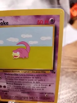 Slowpoke (SPANISH) 1st Edition 55/62 Fossil Foreign Vintage Pokemon TCG - Image 3