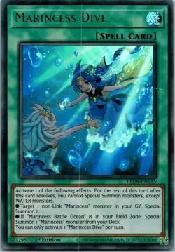 Yugioh Marincess Dive LED9-EN035 1st Edition Ultra Rare NM - Image 1