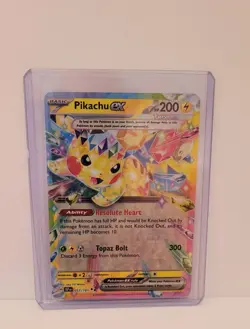 Pokemon TCG Surging Sparks Pikachu ex Tera 057/191 Holo Rare Card NM - Image 1